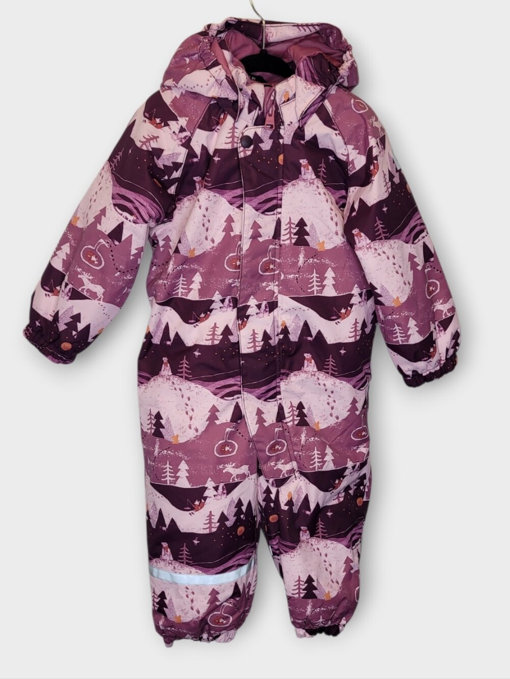 Reima Tuohi Insulated Snowsuit 18-24 Months Mauve Woodland